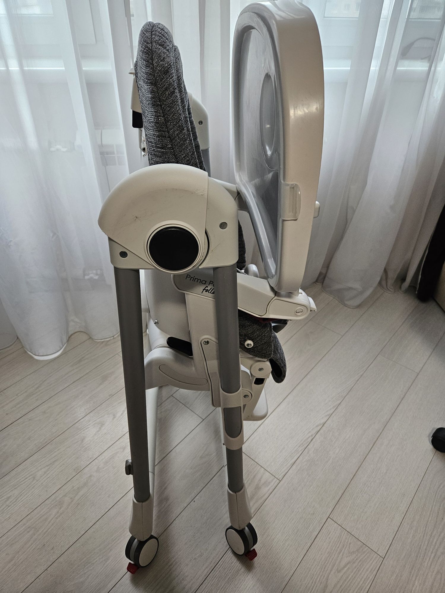 Стілець для годування Peg-Perego Prima Pappa Follow Me Wonder Gray
