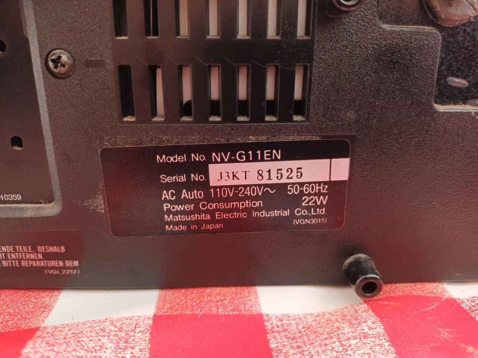 Gravador/ leitor VHS vintage National