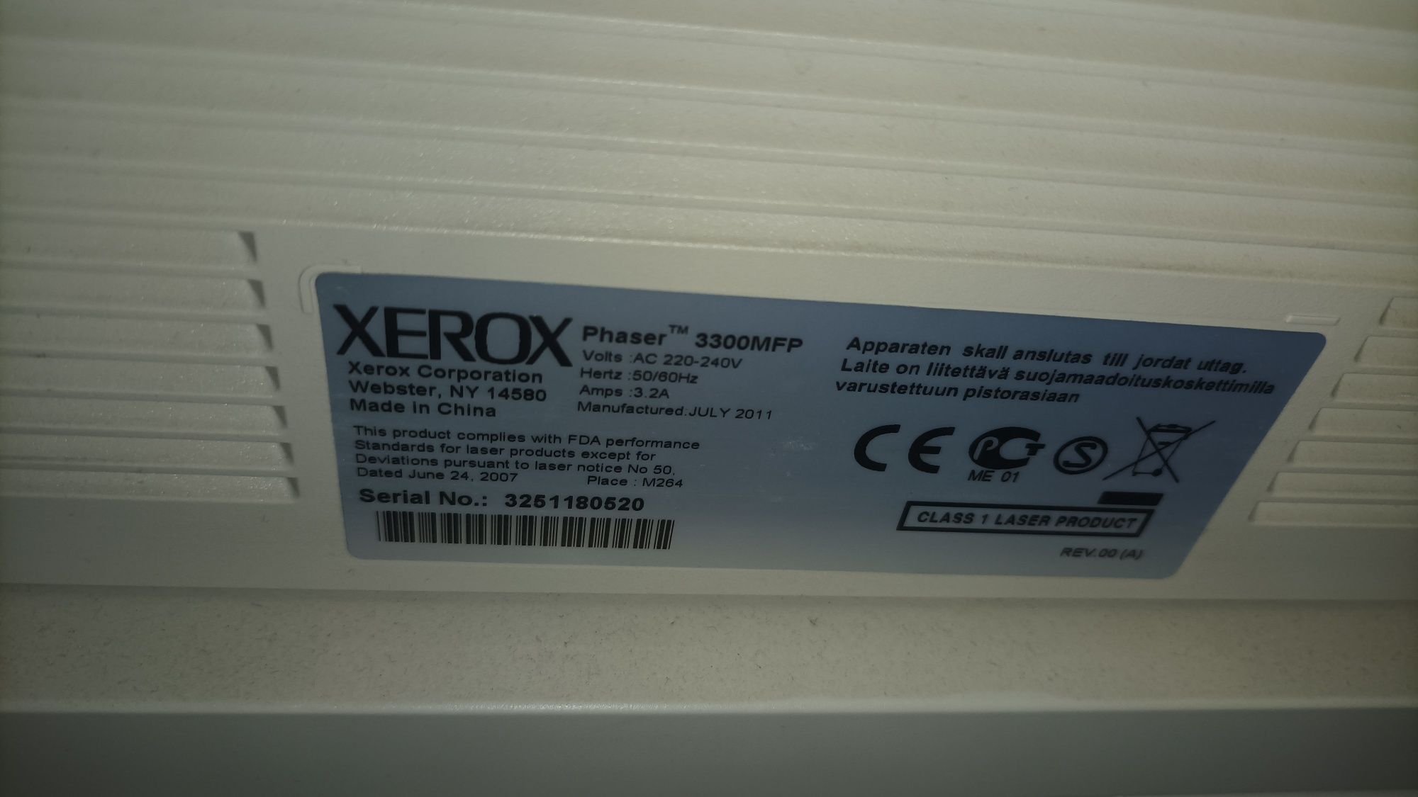 Копир Xerox 3300  Canon pc-d320