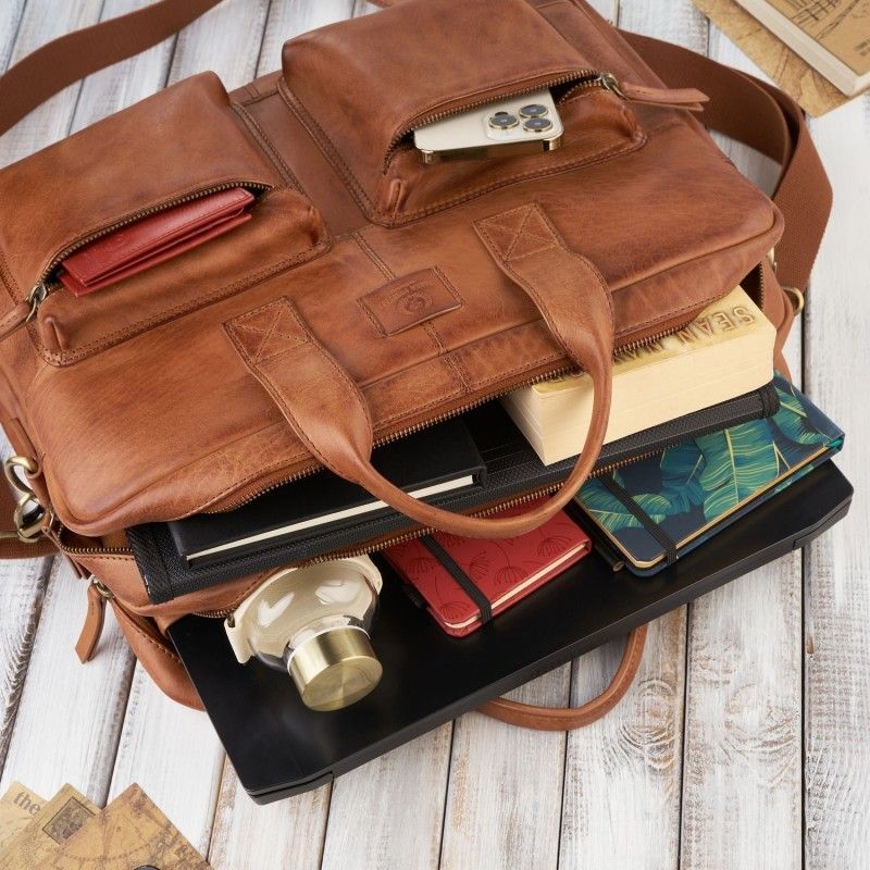 torba na laptopa skórzana z uchwytem na walizkę paolo peruzzi av-01-cg