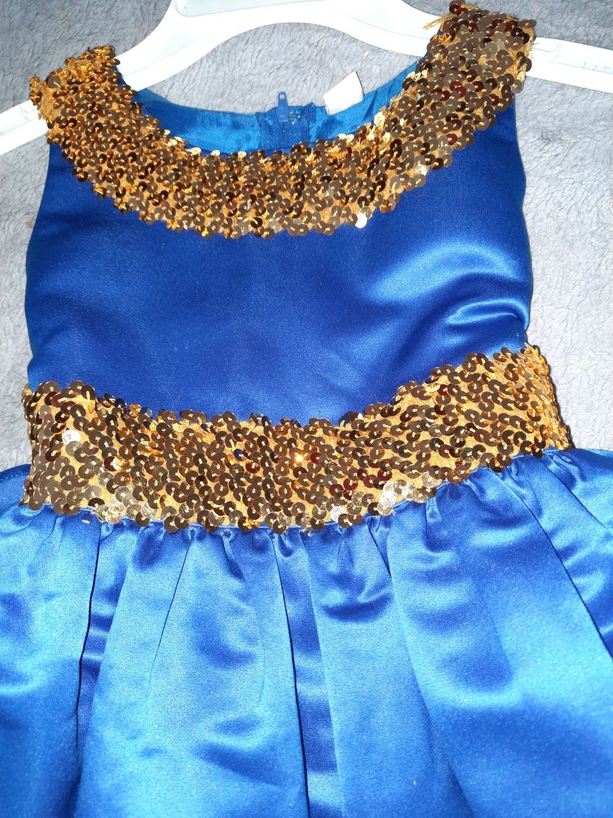 Нарядное платье, синее