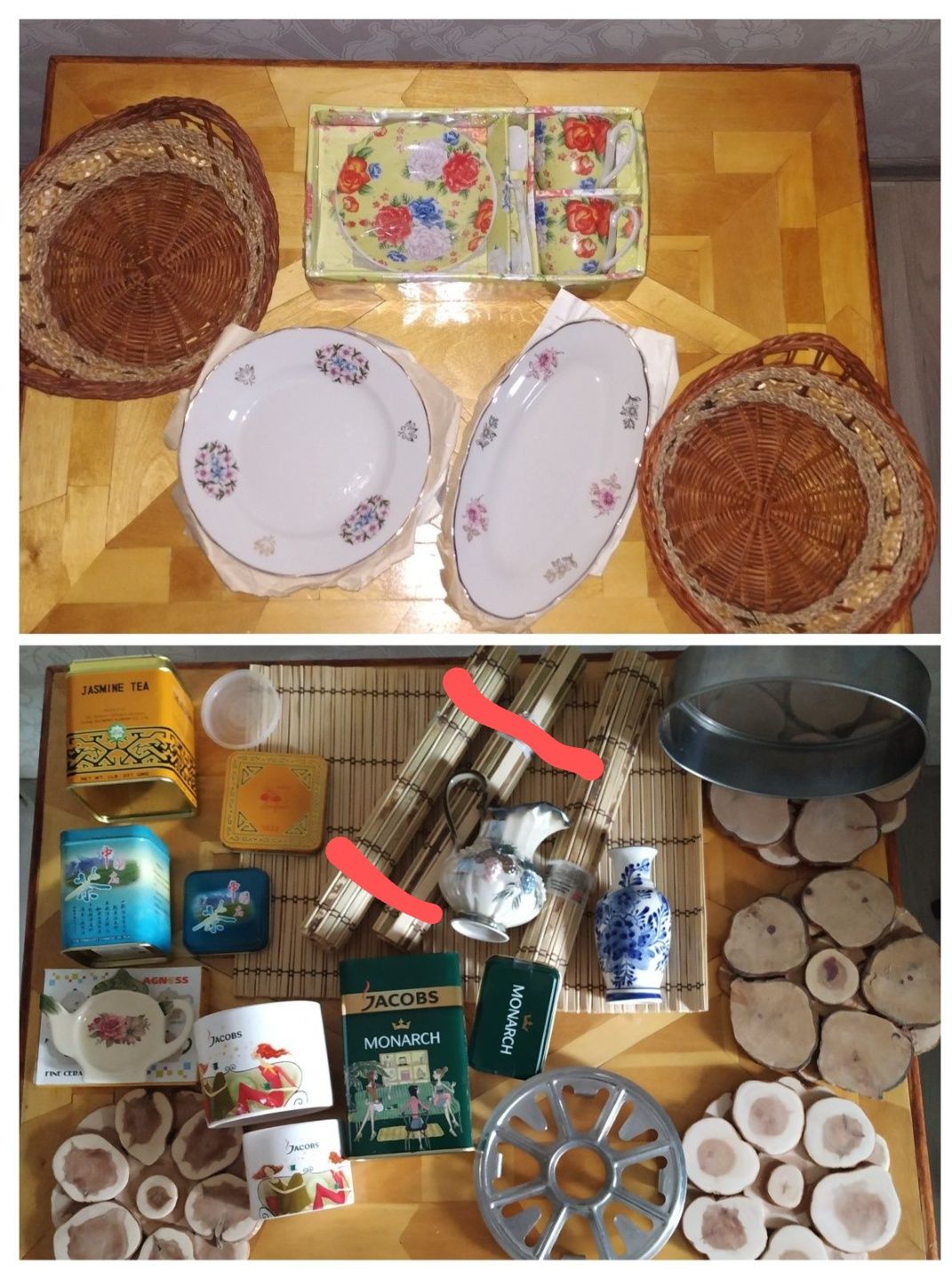 Кастрюля , чайник 3 литра выемки для теста , миски и др .