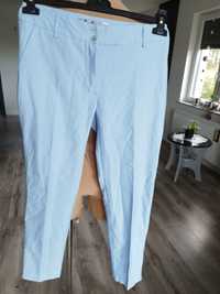 R.38 błękitne spodnie chinosy cygaretki damskie polskie