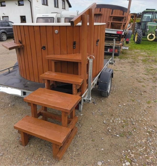 Wynajem mobilne Jacuzzi mobilna Balia Spa Ruska bania