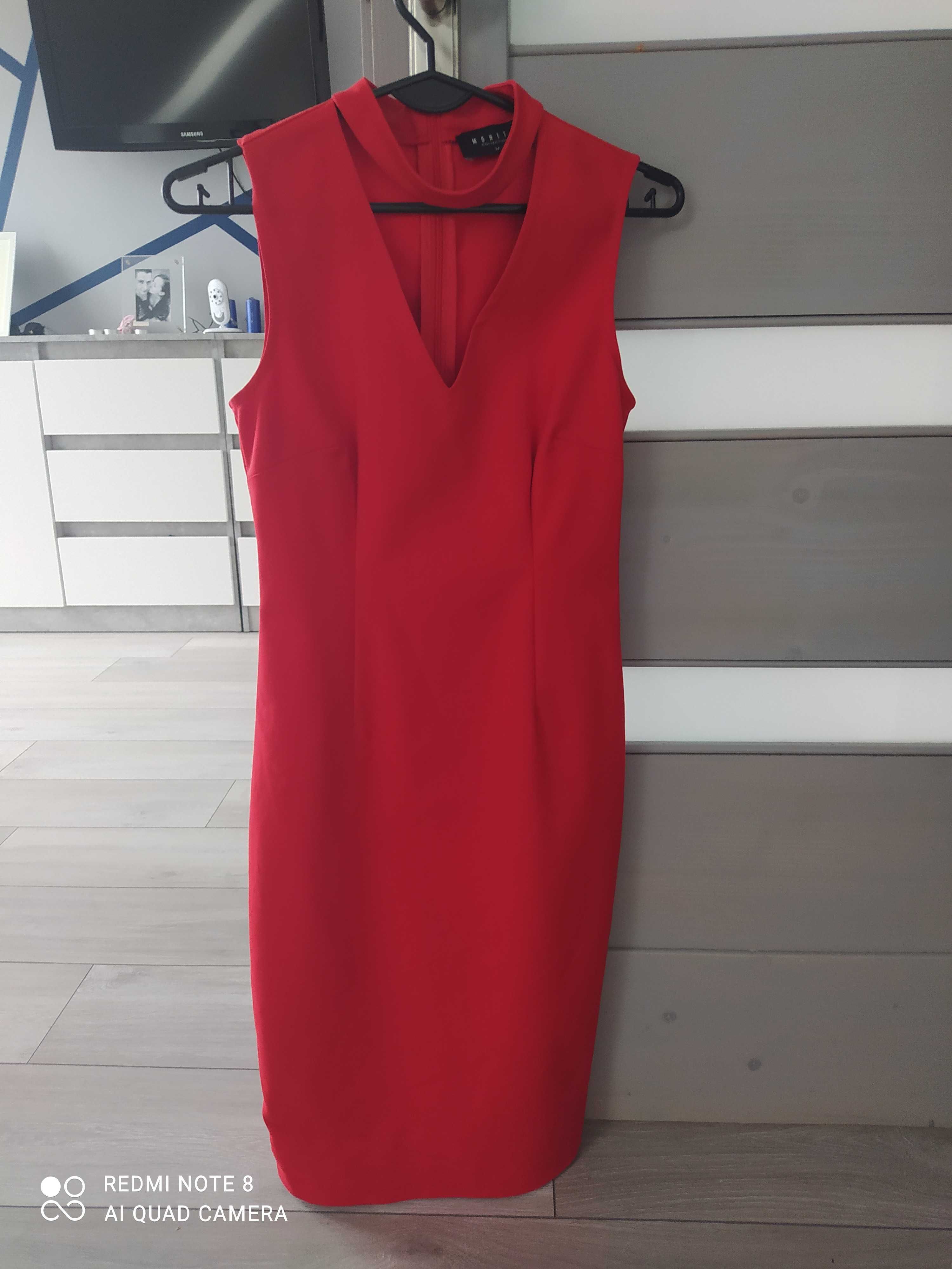 Piekna czerwona sukienka Mohito 34
