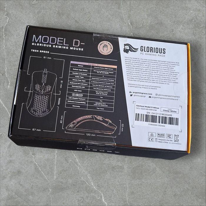 Rato Gamer Glorious - Novo Selado