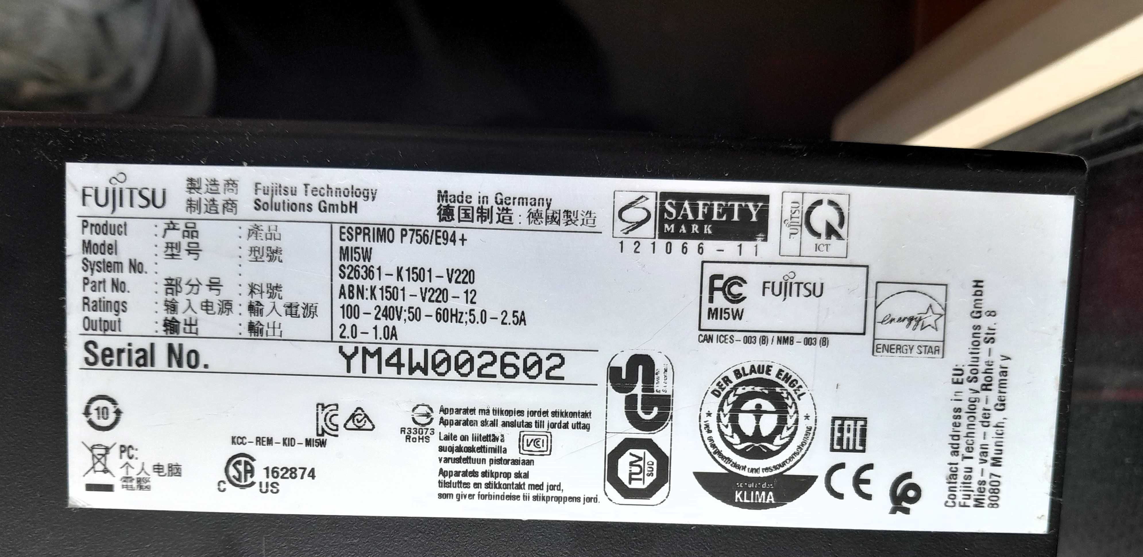 FUJITSU CORE i5 / 32 GB RAM / 256 GB SSD / WIN 10 / GWARAN. DO VI.2026