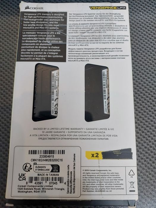 Pamięć RAM Corsair DDR4 16GB