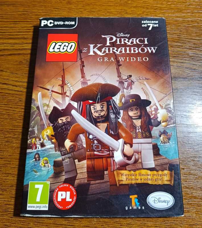 Gry dla dzieci na komputer PC Lego Piraci z Karaibów DVD Rom płytka