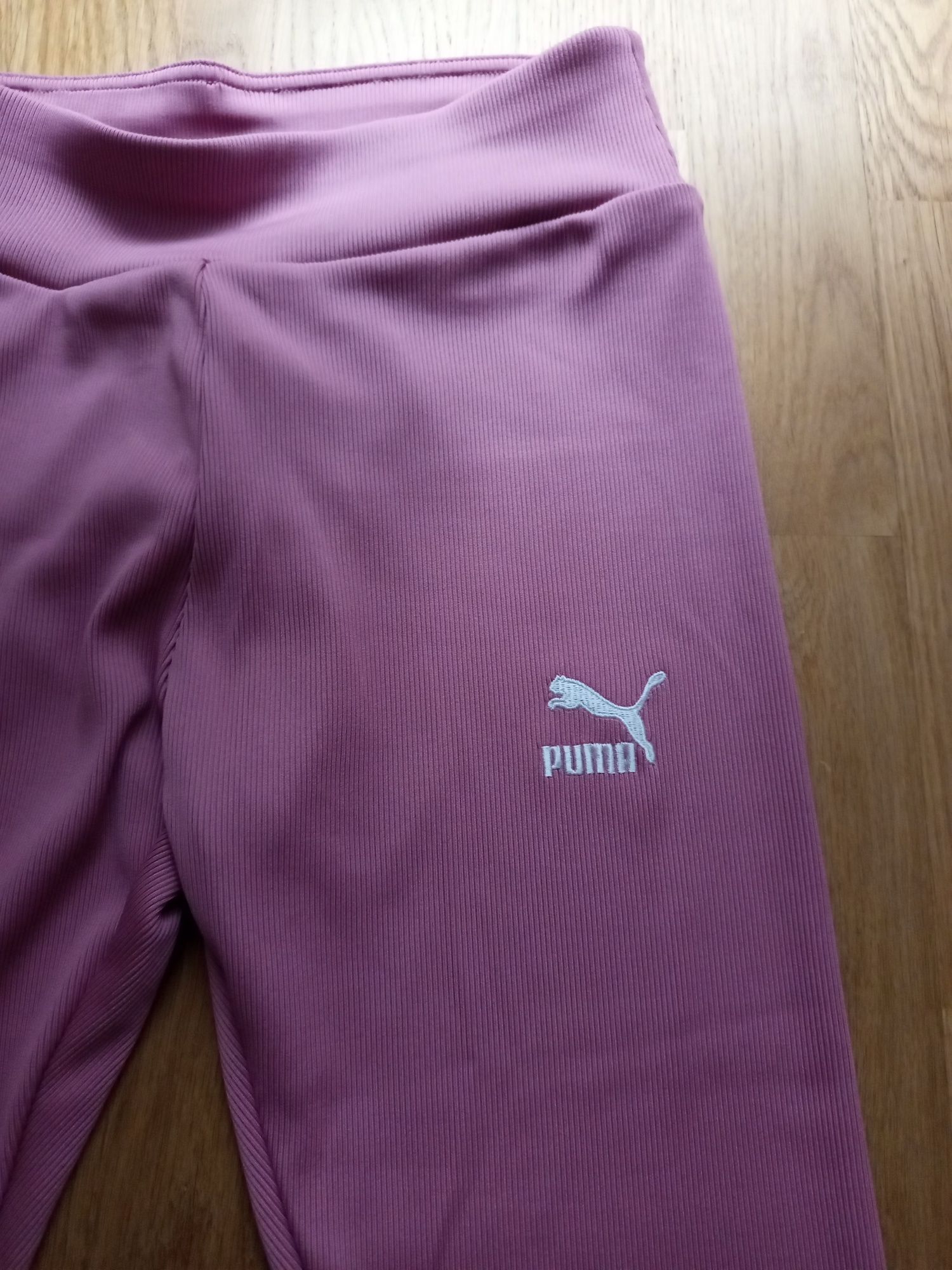 Puma, nowe legginsy w prążek,wysoki stan