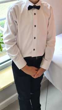 Spodnie eleganckie i koszula komunia dla chłopca roz 152