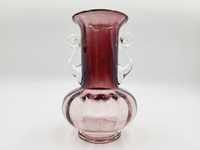Piękny szklany fioletowy wazon Tarnowiec
