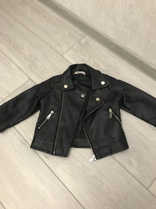 Куртка шкіряна косуха для хлопчика 2-3 роки