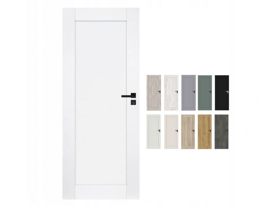 Drzwi wewnętrzne ELEGANCE Windoor - białe przylgowe / bezprzylgowe