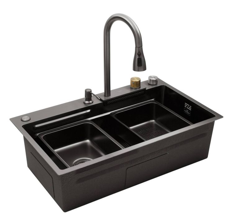 Кухонна мийка, мийка водоспад