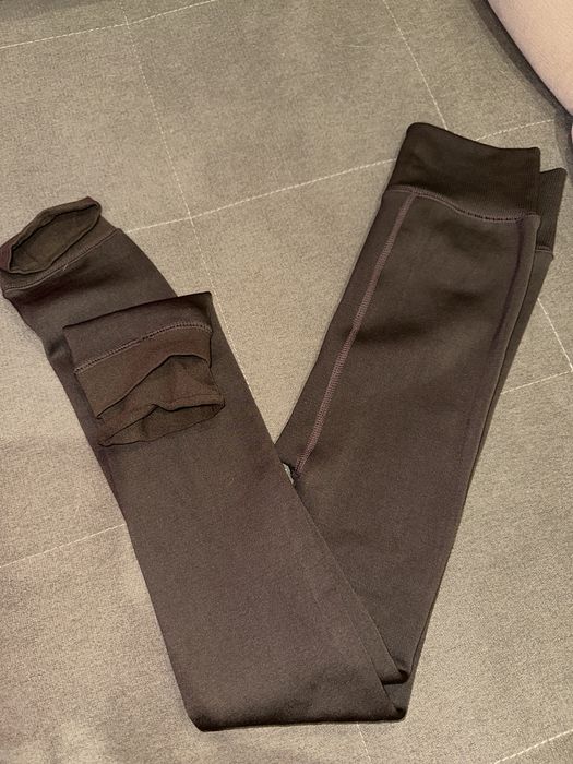 Утеплені колготи лосини шоколадні