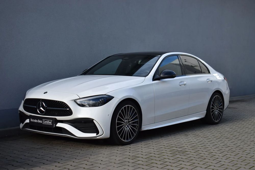 Mercedes-Benz Klasa C 220d AMG Premium+ Burmester Panorama HeadUp Gwarancja SalonPL FV23 ASO