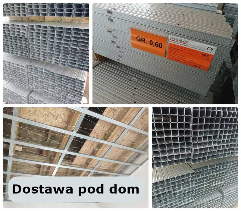 Stelaż sufit profile profil na sufity CD60 UD30 UD27 CW UW UA sufitowe