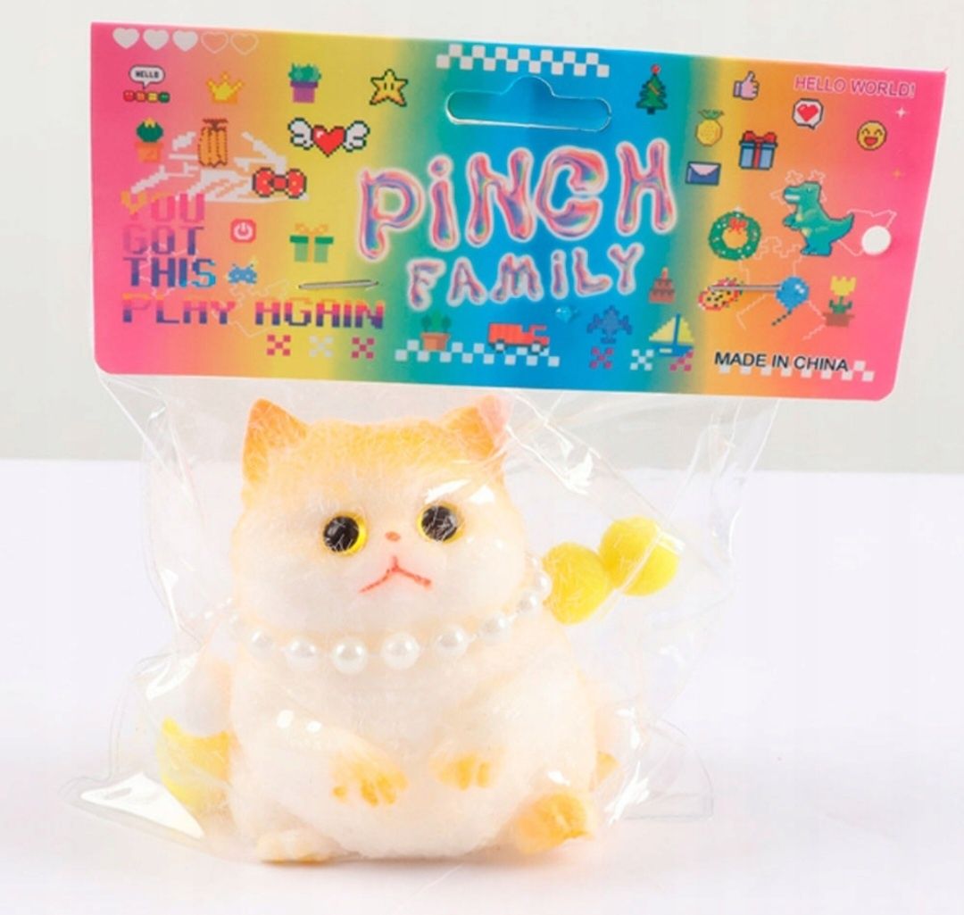 Gniotek antystresowy squishy moczi ściskacz zabawka kot