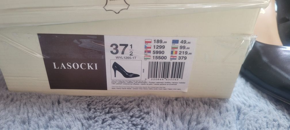 Szpilki lasocki r.37,5