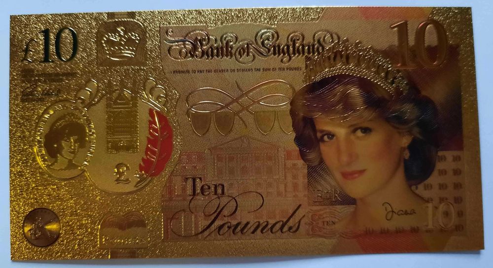 Banknot Kolekcjonerski 10 Funtów Księżna Diana