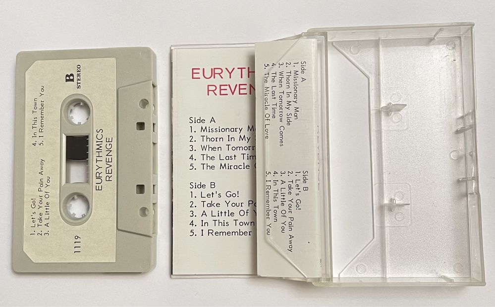 Eurythmics Revenge kaseta magnetofonowa audio retro