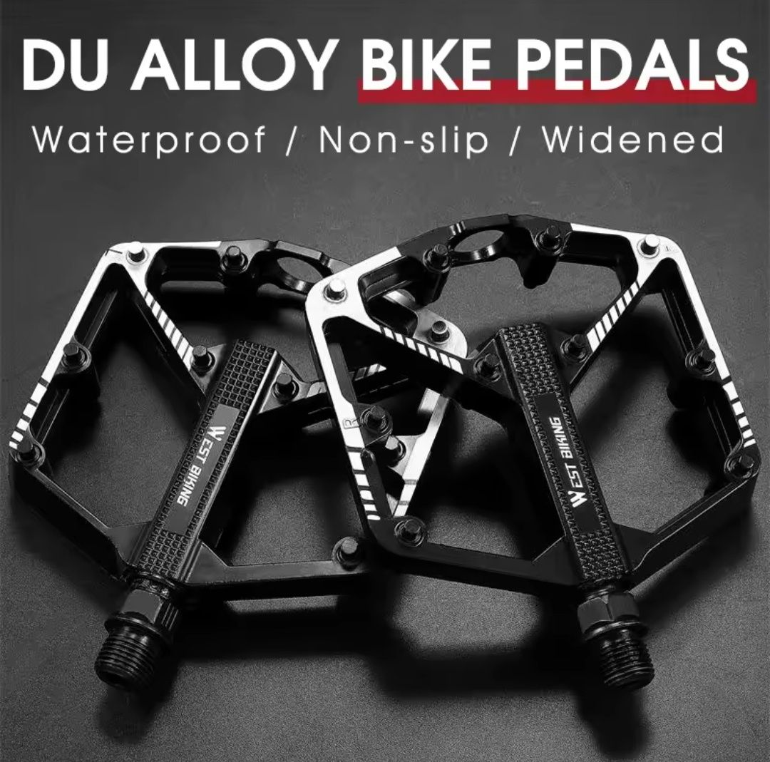Pedały platformowe West Biking DU MTB Czarne Lekkie i wytrzymałe Nowe
