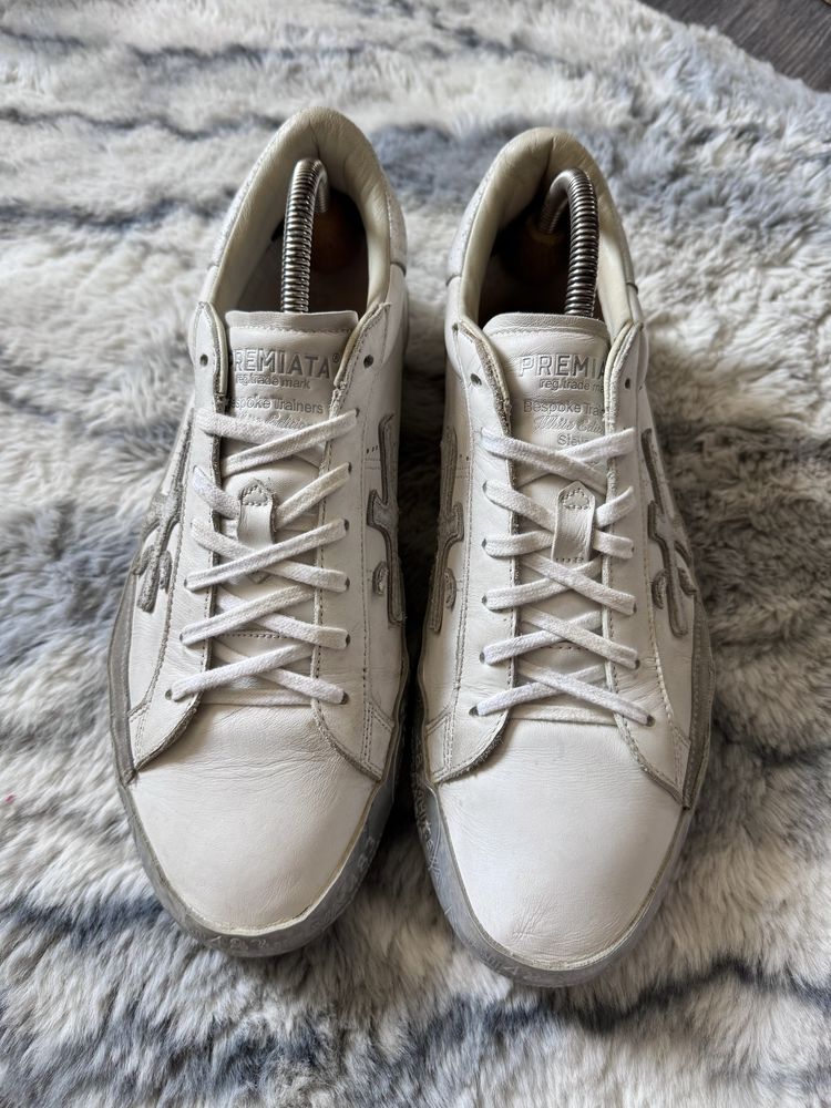 Кросівки кеди Premiata White Edition Leather