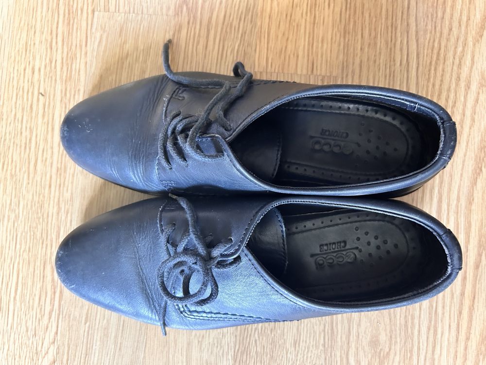 Buty Ecco Choice do kostki granatowe skóra naturalna