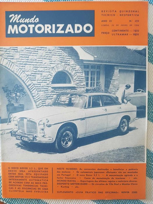 Revista Mundo Motorizado Nº259 (Ano:1968)