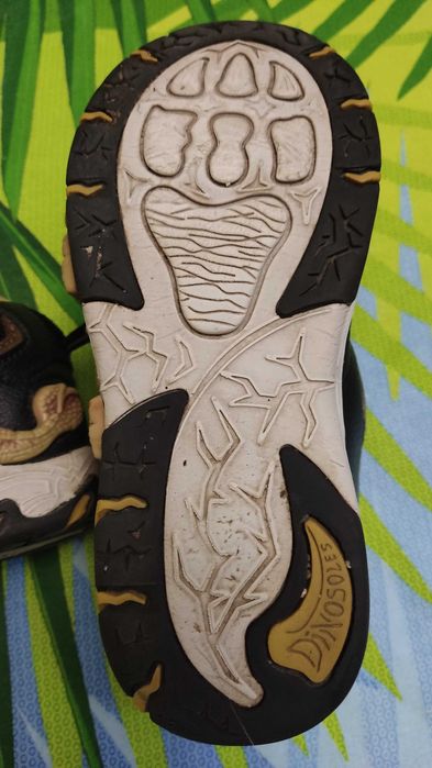 Утепленні дитячі напівчеревики, «Dinosoles» ANKILOZAVR black р.32