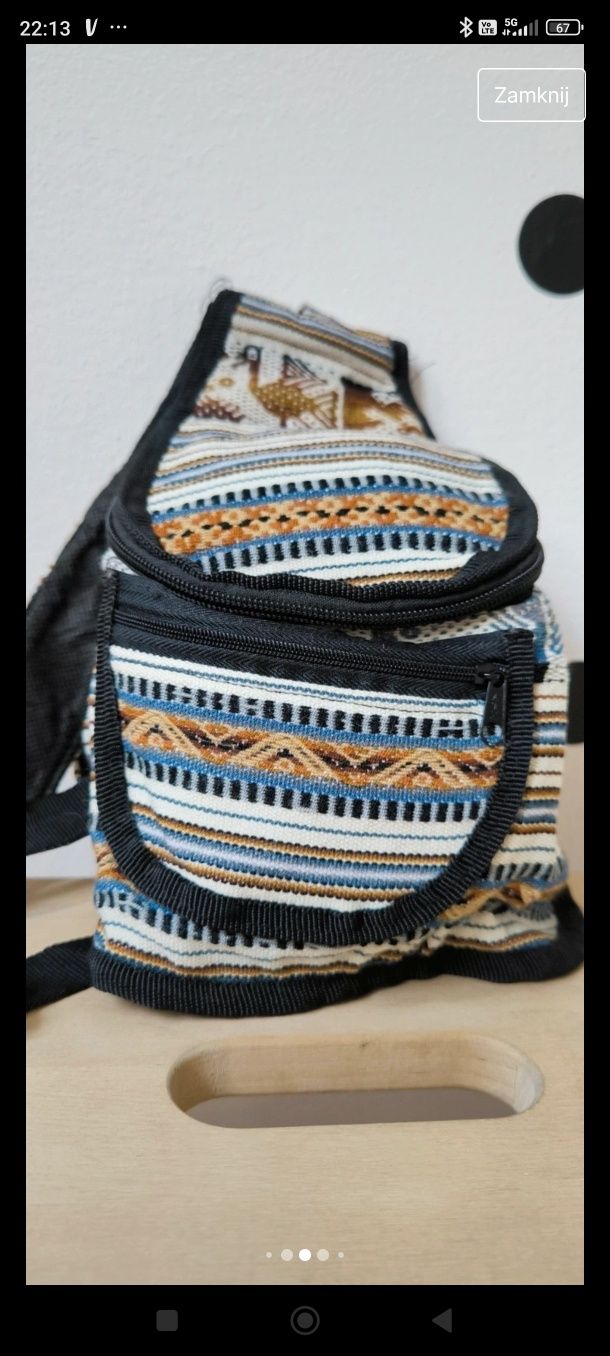 Dziecięcy plecaczek plecak boho azteckie wzory