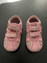 Buty r.22 dla dziewczynki różowe w serduszka Geox buciki na wiosnę