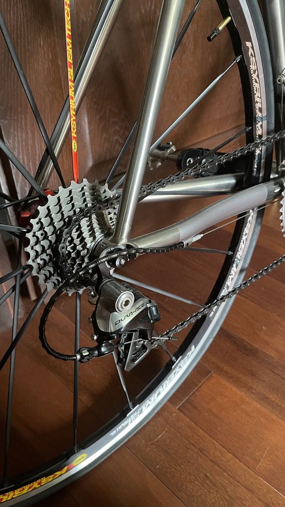 Tytanowa Enigma Shimano Dura-Ace, Elite, Mavic Ksyrium, 56cm