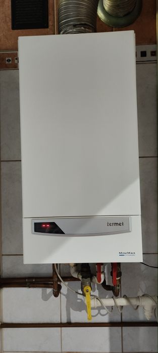 Kocioł dwufunkcyjny z otwartą komorą spalania Termex MiniMax Dynamic