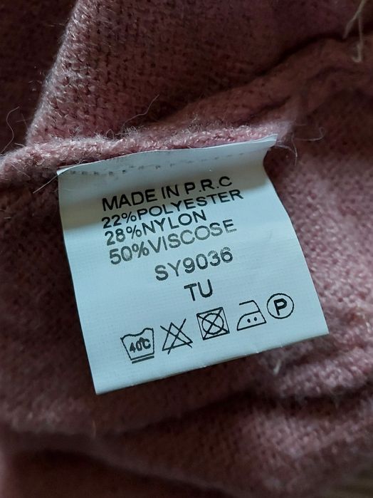 Camisola Malha Rosa c/ Folho, TM