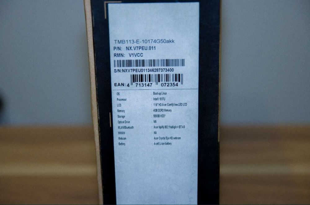 Ноутбук Acer TravelMate TMB113-E-10174G50akk