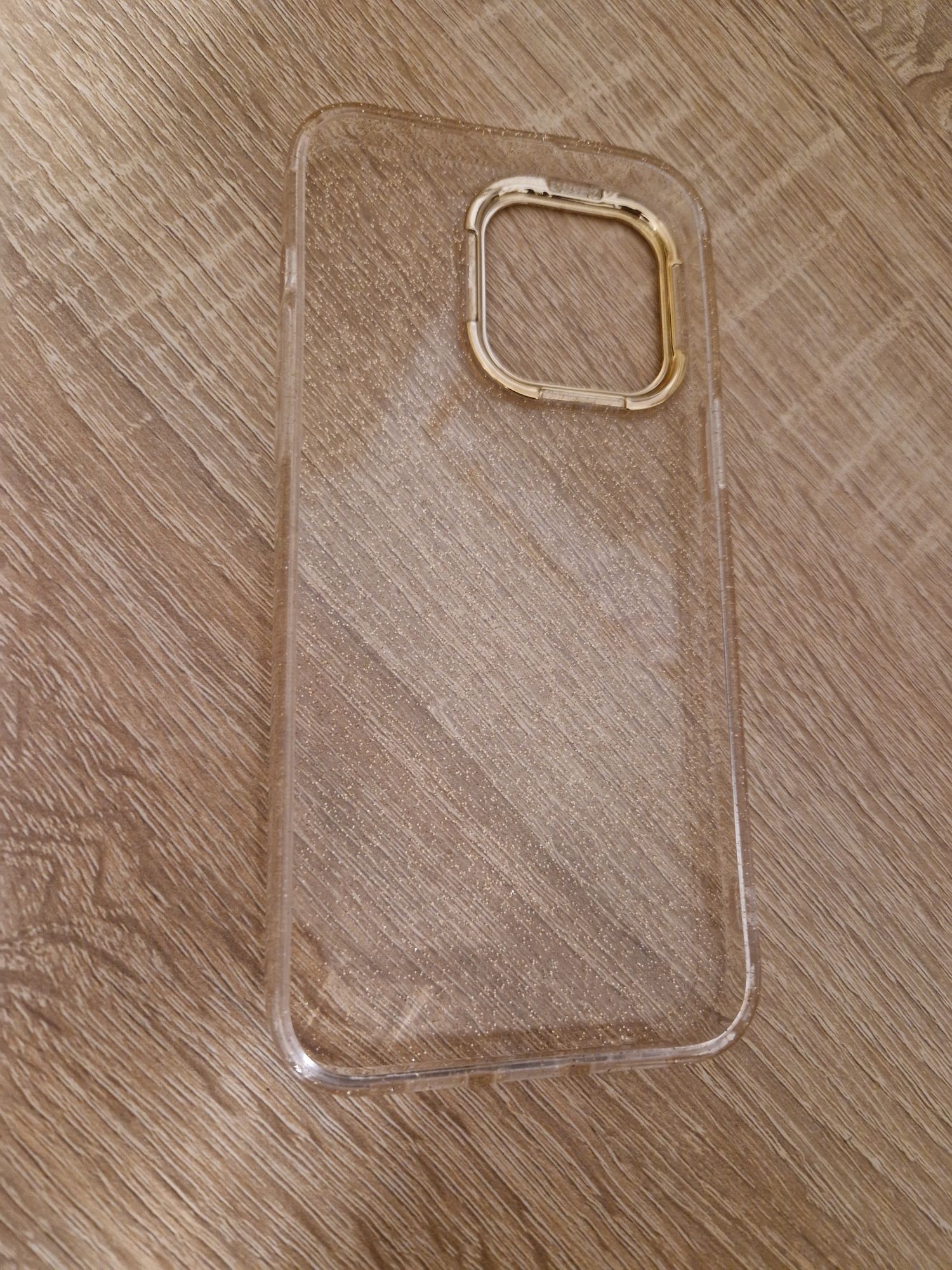 Etui Tel Protect Gold Glitter Case do Iphone 14 Pro złoty