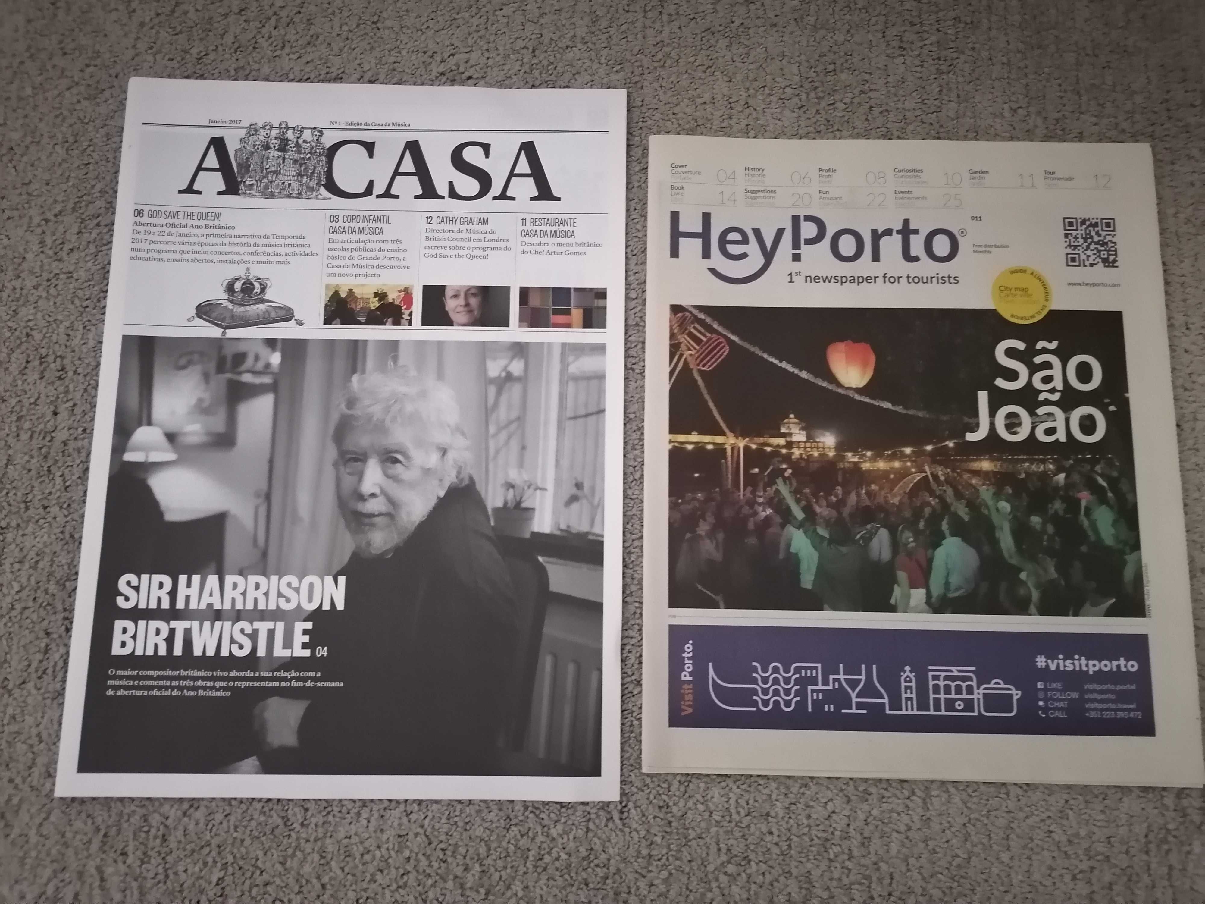 Jornais antigos 2015 e 2016