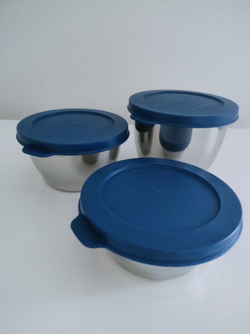 Conjunto 3 taças metálicas Tupperware