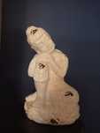 Posąg Buddy Zen, dekoracyjna figurka, ceramiczna, duży śpiący Budda