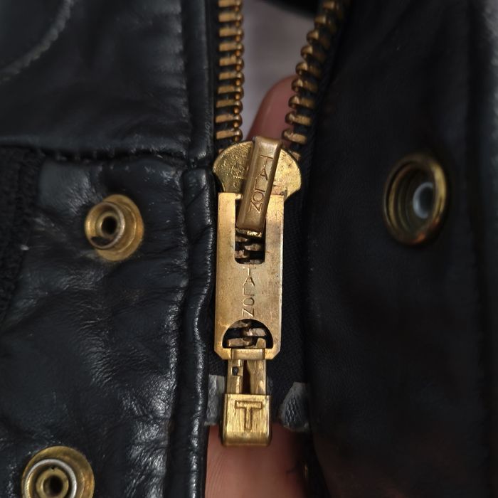 Винтажная 70's кожаная куртка кожанка пилот авиатор talon zip бомбер