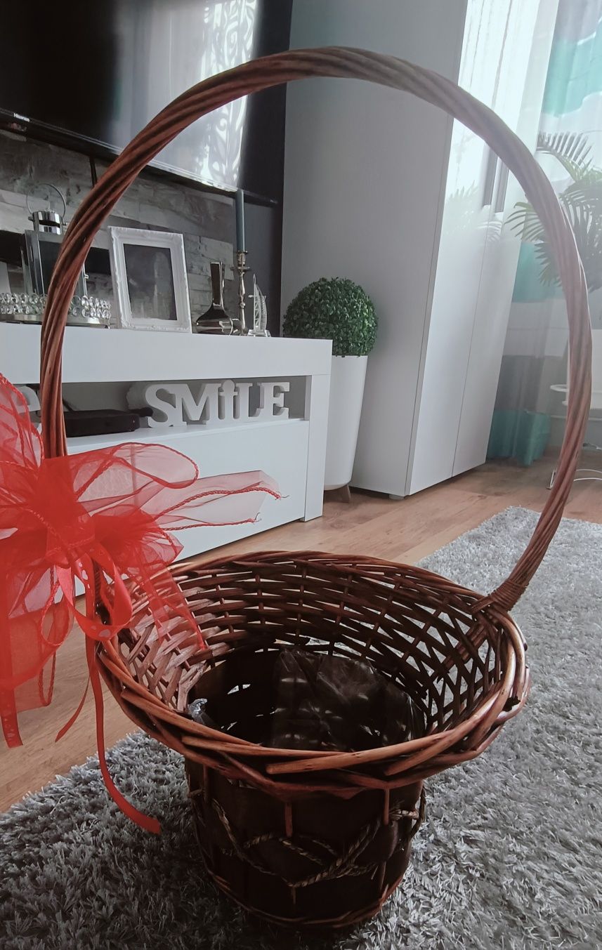 Kosz prezentowy wiklina