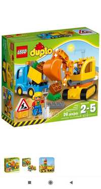 Lego duplo будівельна техніка вантажівка екскаватор