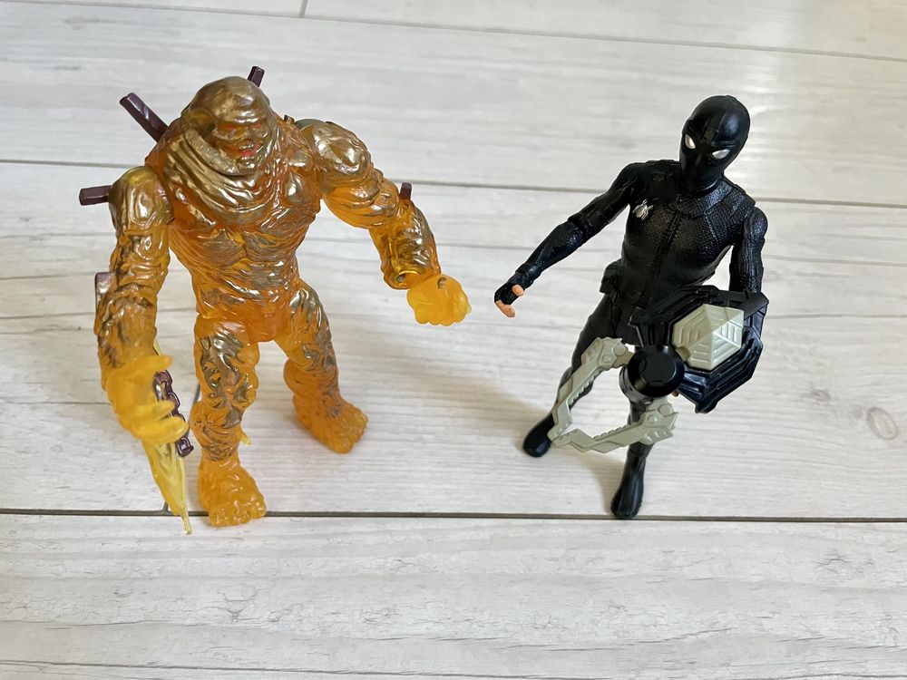 Figurki Spider-Man, Molten + Figurka Akcji Czarny Spiderman 15 cm