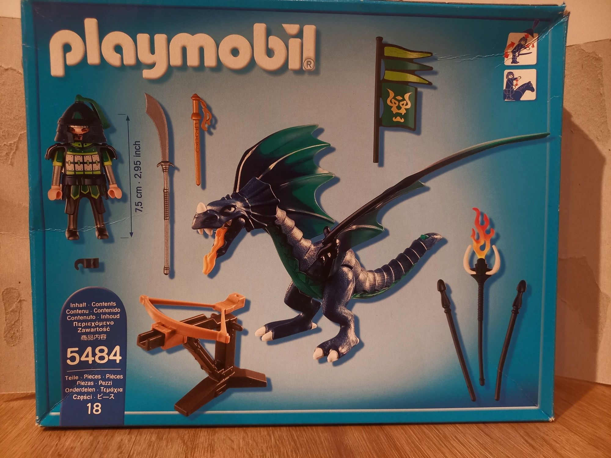 Playmobil Dragons 5484 Opancerzony Smok/ klocki Azjatycka kraina smoka