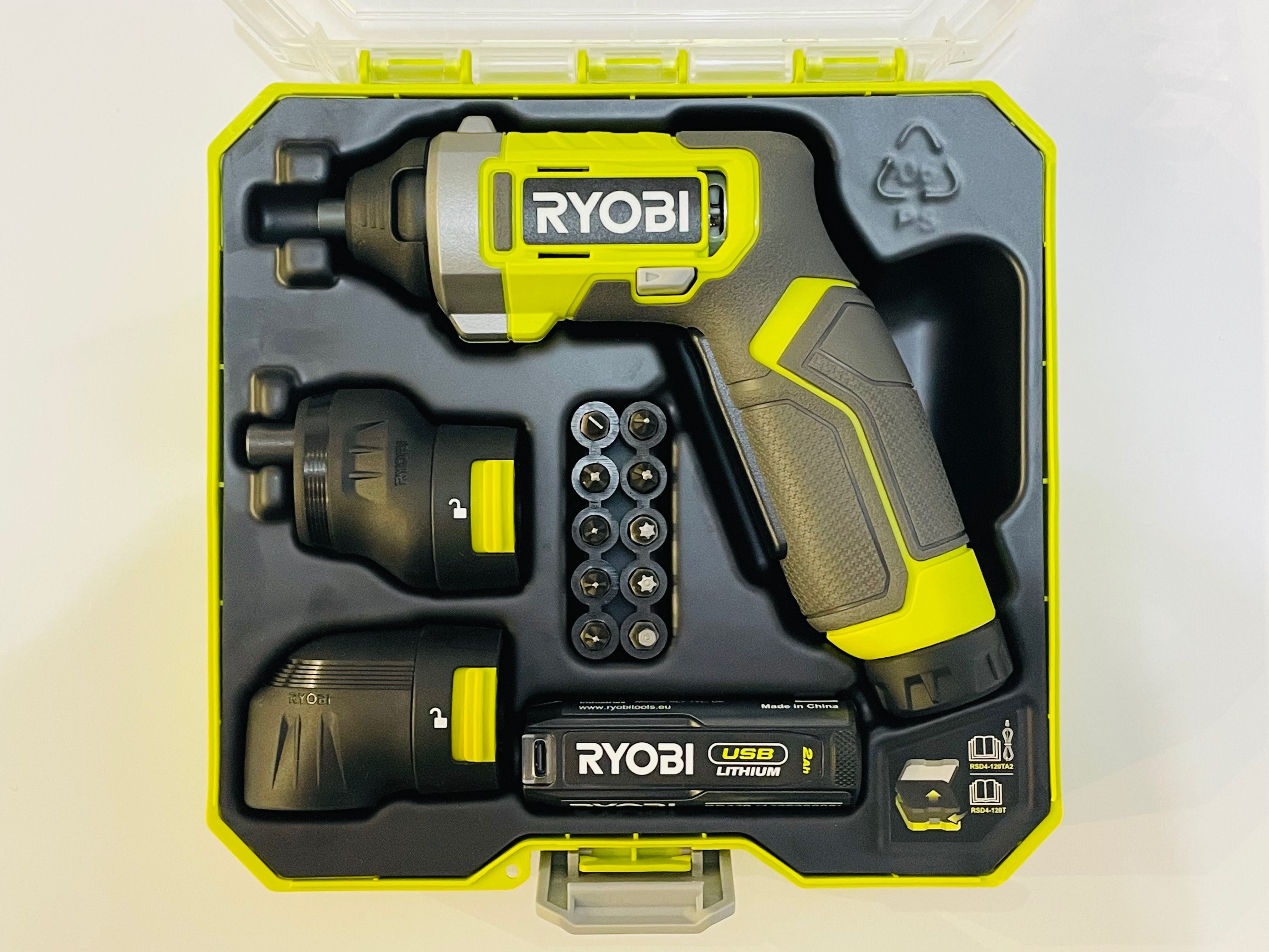 Nowy Zestaw Mini Wkrętarka Ryobi 4V USB RSD4-120TA2
