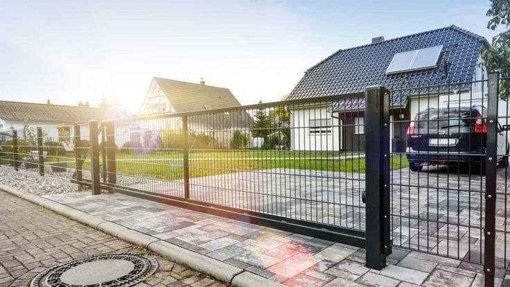 Секційна огорожа Сітка Еко огорожа Габіонна сітка Габіони Ворота Стовп