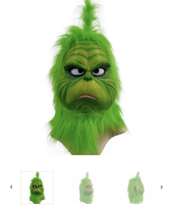 Маска Гринч премиум латекс “grinch”