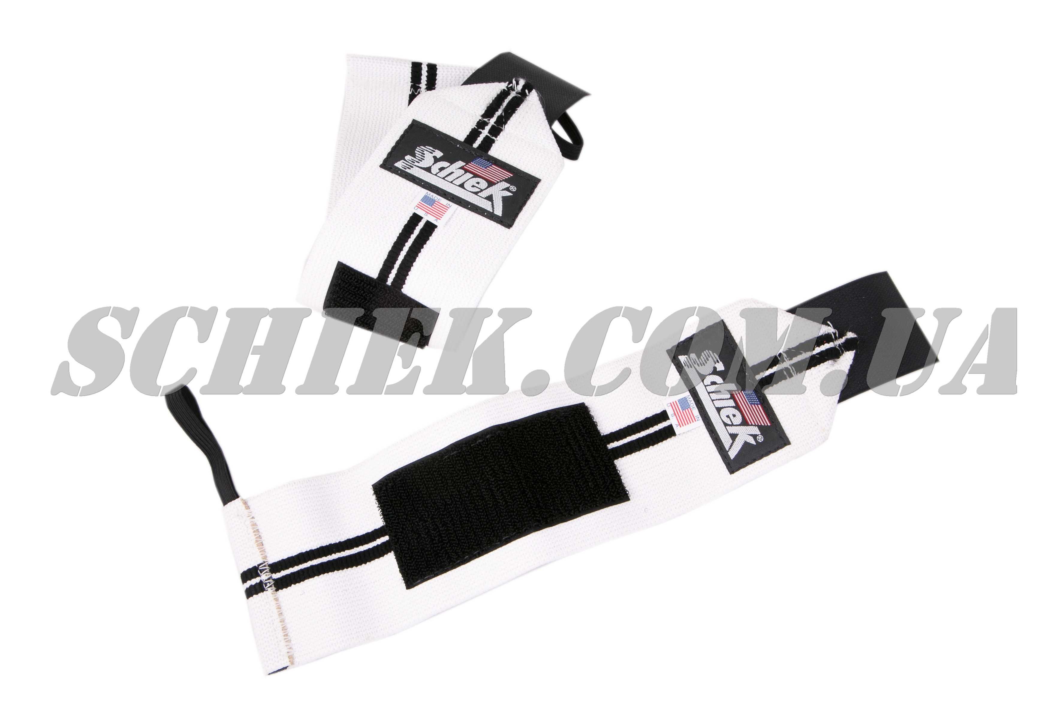 Бинты кистевые для кроссфита Schiek 1124 Wrist Wraps - White 24"